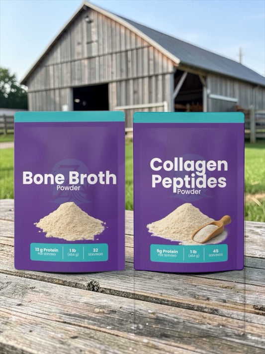 Why We Combine Organic Collagen Peptides and Bone Broth Protein