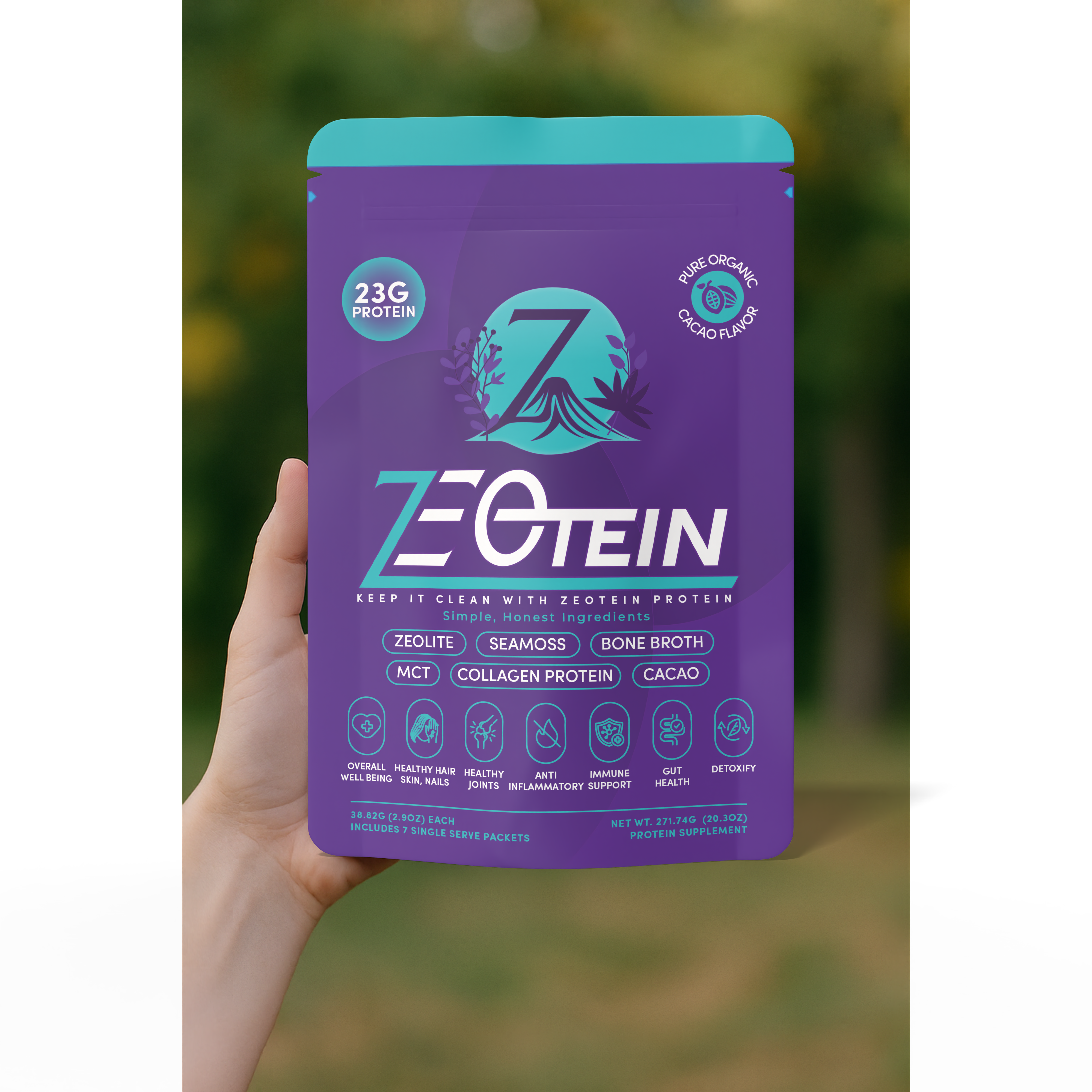 Zeotein Cacao 7-Day Stick Packs
