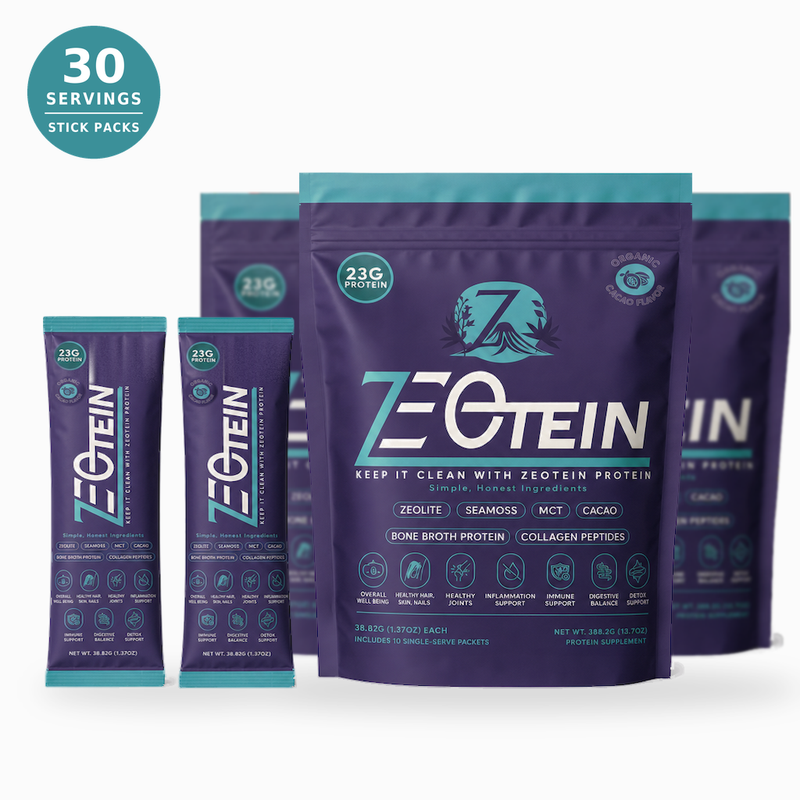 Zeotein Cacao 30-Day Stick Packs