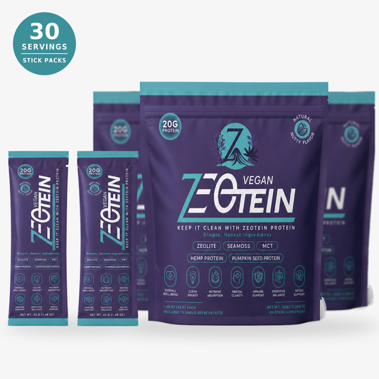 Zeotein Vegan stick packs - 30 servings, stick packs